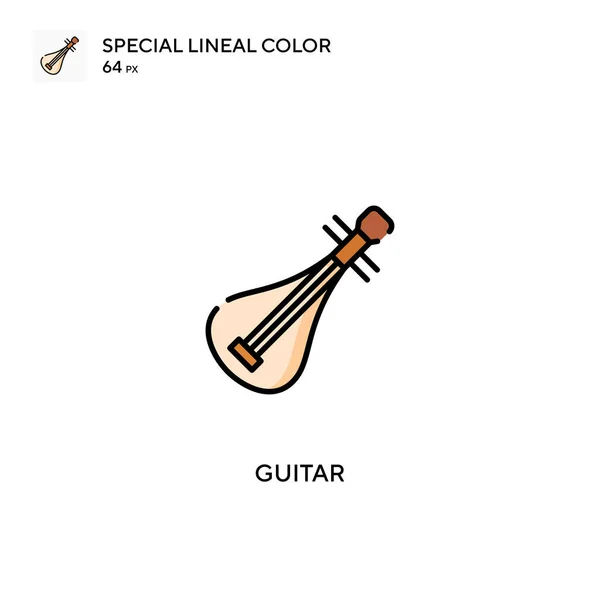 Guitar Special Lineal Color Vector Icon Guitar Icons Your Business — Stock Vector