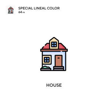 House Special Lineal renk vektör simgesi. İş projeniz için ev simgeleri
