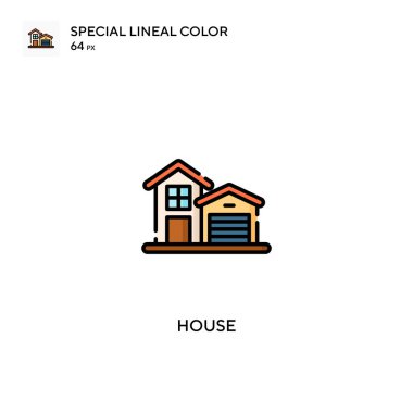 House Special Lineal renk vektör simgesi. İş projeniz için ev simgeleri