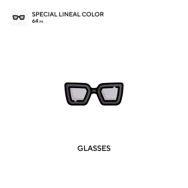 Gafas Icono Especial Vector Color Lineal Iconos Gafas Para Proyecto — Vector de stock