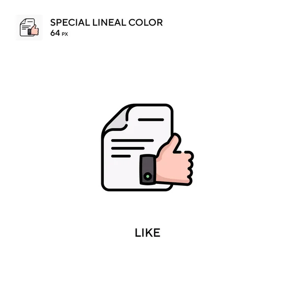 Igual Que Icono Especial Vector Color Lineal Como Iconos Para — Vector de stock