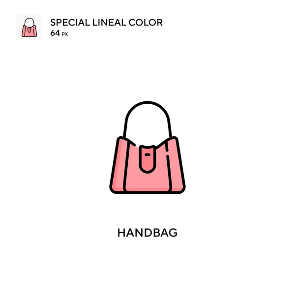 Handtas Speciale Lineal Kleur Vector Icoon Handtas Pictogrammen Voor Business — Stockvector