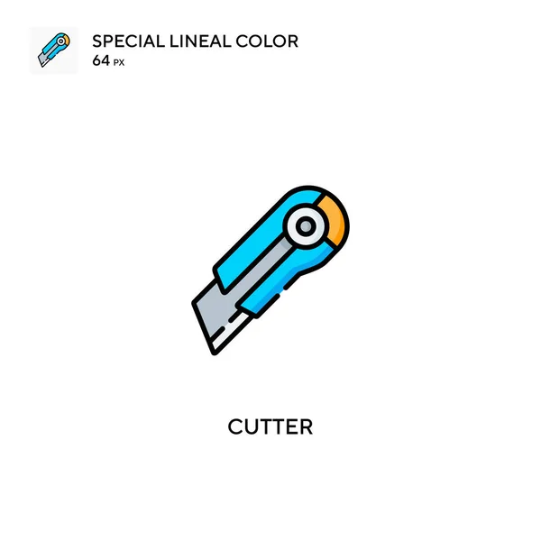 Κάτερ Ειδικό Εικονίδιο Διάνυσμα Χρώματος Lineal Εικονίδια Κοπής Για Την — Διανυσματικό Αρχείο