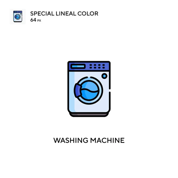 Waschmaschine Spezielles Lineares Farbvektorsymbol Symbole Für Waschmaschinen Für Ihr Geschäftsprojekt — Stockvektor