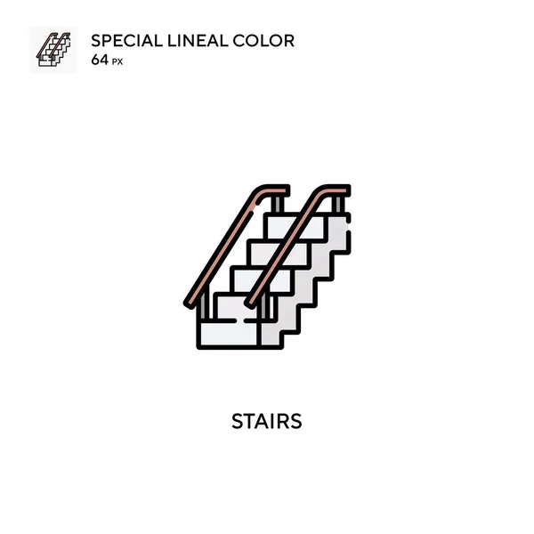 Stirs Special Lineal Color Vector Icon 비즈니스 프로젝트를 받침대 아이콘 — 스톡 벡터