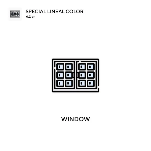 Ventana Icono Especial Vector Color Lineal Iconos Ventana Para Proyecto — Archivo Imágenes Vectoriales