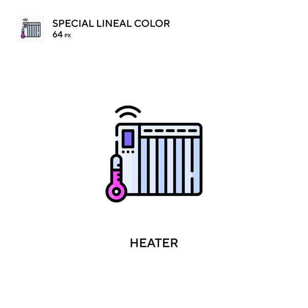 Heater Special Lineal Color Vector Icon Heater Icons Your Business — Stock Vector