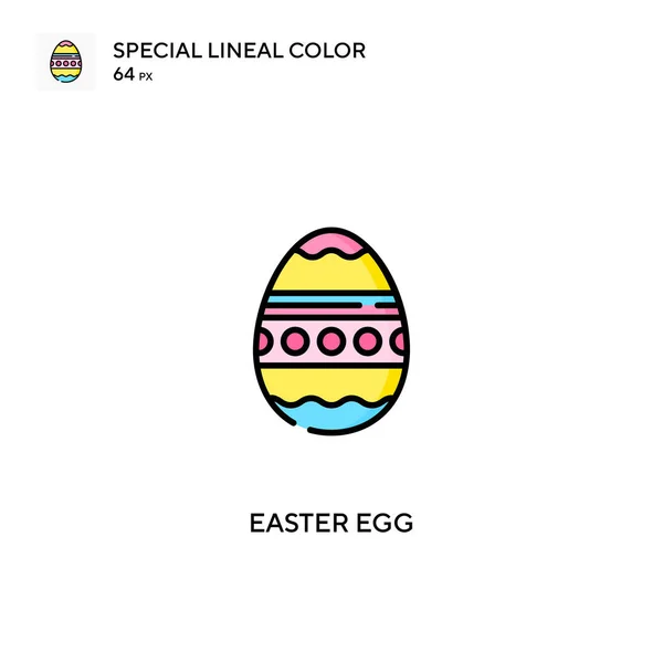 Πασχαλινό Αυγό Ειδική Lineal Χρώμα Διάνυσμα Εικονίδιο Easter Egg Icons — Διανυσματικό Αρχείο