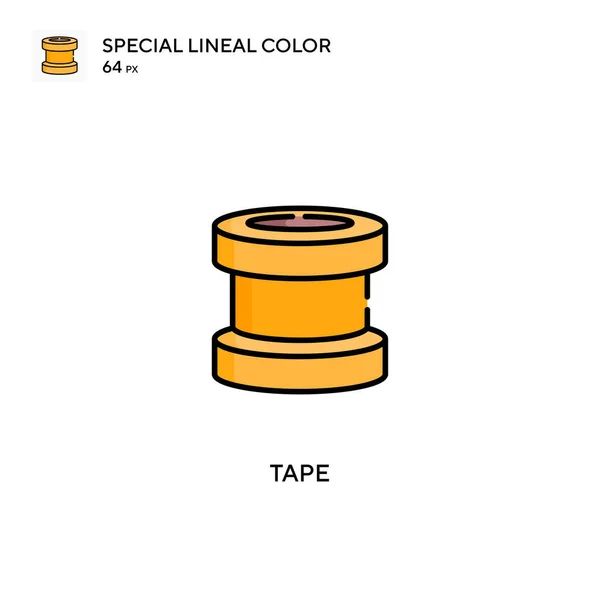 Tape Special Lineal Color Vector Icon Tape Icons Your Business — Stock Vector