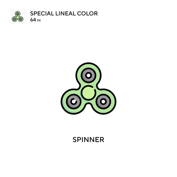 Spinner Ícone Vetorial Cor Linear Especial Ícones Giratórios Para Seu —  Vetores de Stock