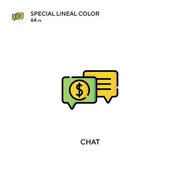Chat Special Lineal Color Vector Icon Chat Icons Your Business — Stock Vector