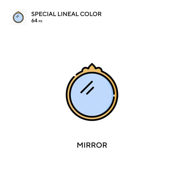 Mirror Special Lineal Color Vector Icon Mirror Icons Your Business — Stock Vector