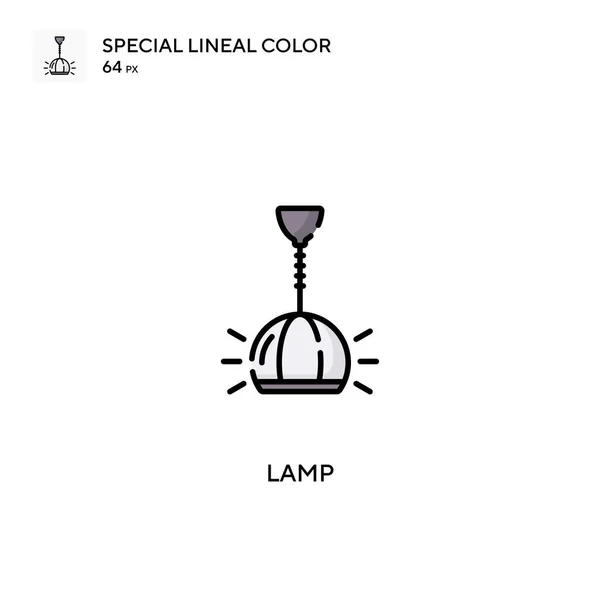 Иконка Lamp Special Color Вектора Иконки Ламп Вашего Бизнес Проекта — стоковый вектор