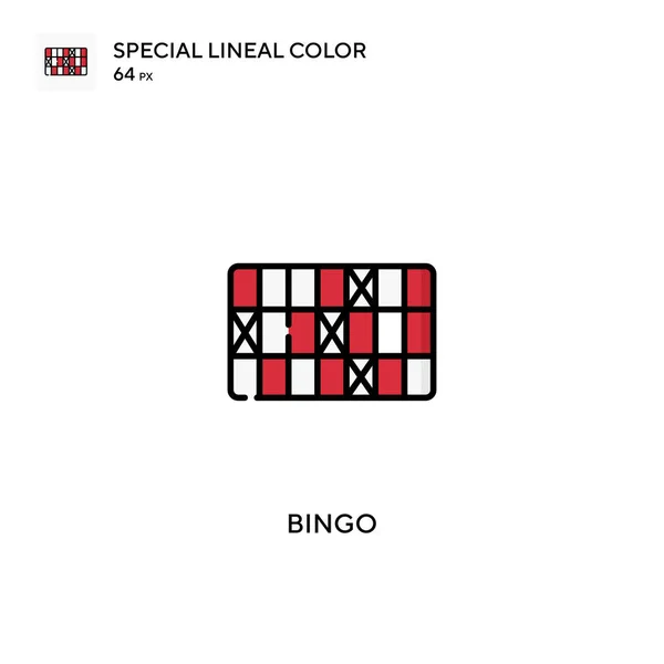 Bingo Spezielles Lineares Farbvektorsymbol Bingo Symbole Für Ihr Geschäftsprojekt — Stockvektor