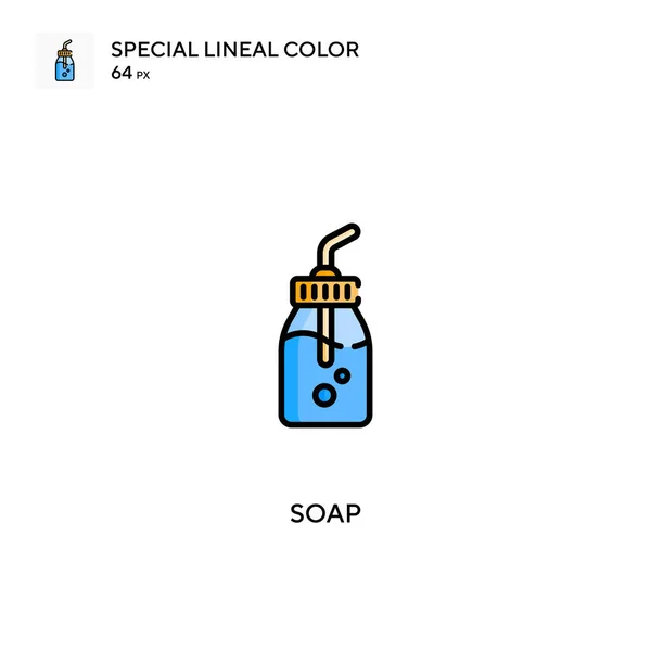 Soap Special Lineal Color Vector Icon Soap Icons Your Business — Stock Vector