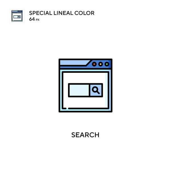 Buscar Icono Especial Vector Color Lineal Buscar Iconos Para Proyecto — Vector de stock
