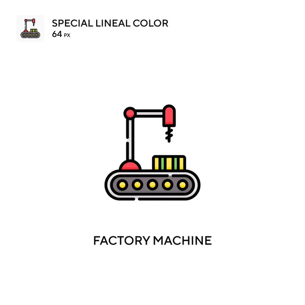 Máquina Fábrica Ícone Vetorial Cor Linear Especial Ícones Máquina Fábrica — Vetor de Stock