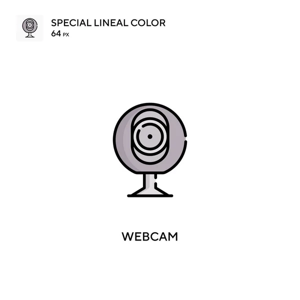 Webcam Spécial Lineal Icône Vectorielle Couleur Icônes Webcam Pour Votre — Image vectorielle