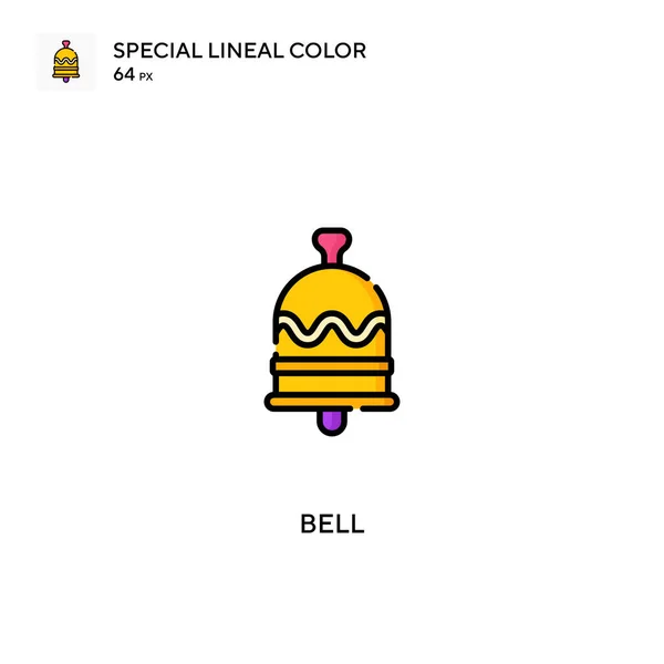 Bell Special Lineal Color Vector Icon Bell Icons Your Business — Stock Vector