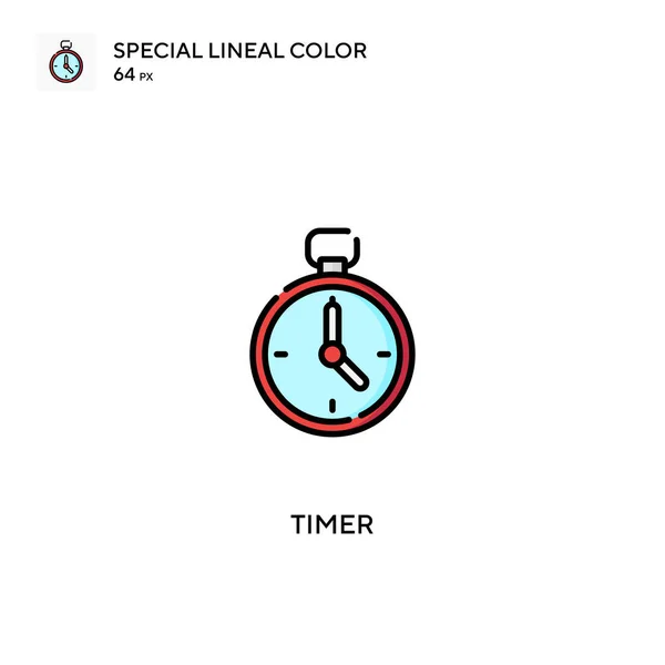Timer Special Linjal Färg Vektor Ikon Timer Ikoner För Ditt — Stock vektor