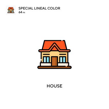 House Special Lineal renk vektör simgesi. İş projeniz için ev simgeleri