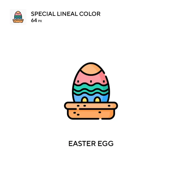 Easter Egg Special Lineal Color Vector Icon Easter Egg Icons — Stock Vector