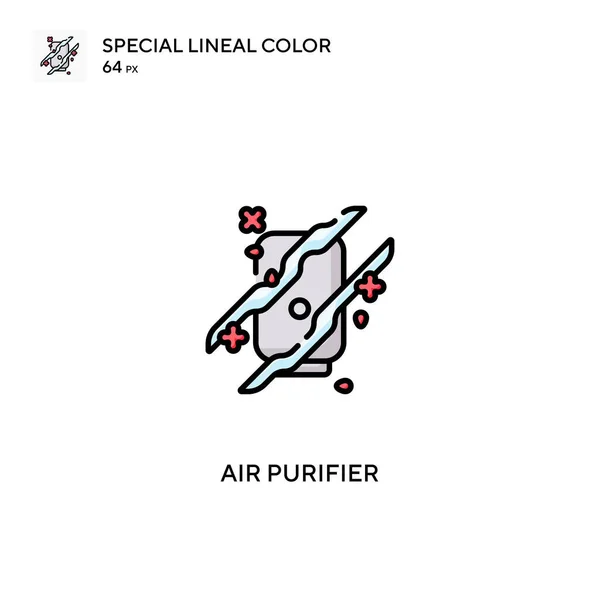 Purificador Aire Icono Especial Vector Color Lineal Iconos Purificador Aire — Vector de stock