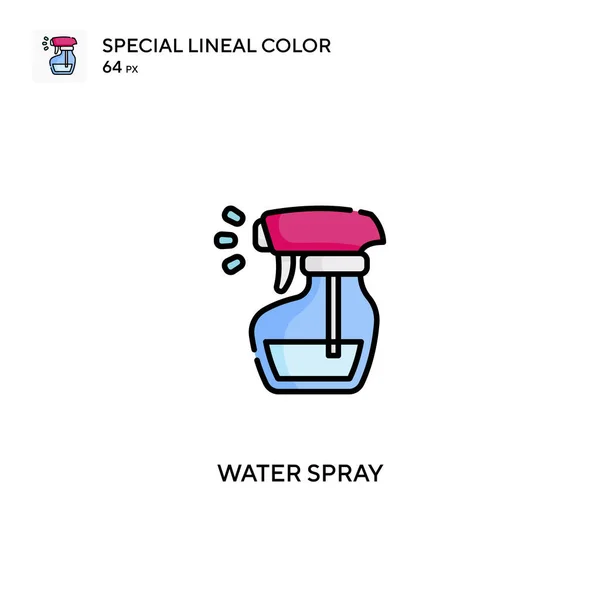 Spray Agua Icono Especial Vector Color Lineal Iconos Pulverización Agua — Archivo Imágenes Vectoriales