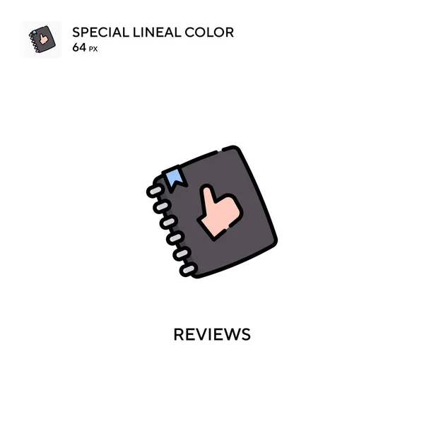Reviews Special Lineal Color Vector Icon 비즈니스 프로젝트에 아이콘 — 스톡 벡터