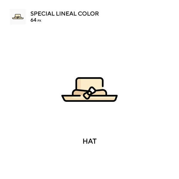 Chapeau Spécial Lineal Icône Vectorielle Couleur Icônes Chapeau Pour Votre — Image vectorielle