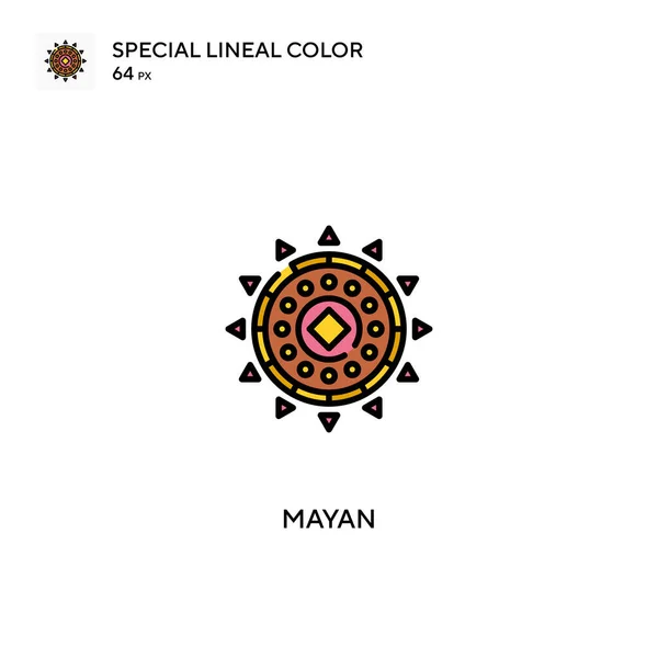 아이콘 Mayan Special Lineal Color Vector Icon 비즈니스 프로젝트를 아이콘 — 스톡 벡터