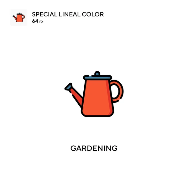 Jardinería Icono Especial Vector Color Lineal Iconos Jardinería Para Proyecto — Vector de stock