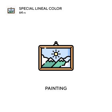 Painting Special lineal color vector icon. Painting icons for your business project clipart