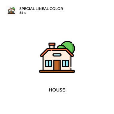 House Special Lineal renk vektör simgesi. İş projeniz için ev simgeleri