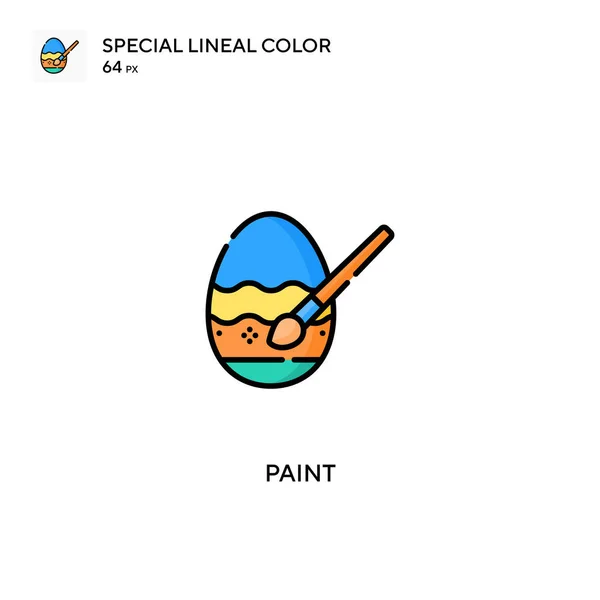 Paint Special Lineal Color Vector Icon Paint Icons Your Business — Stock Vector