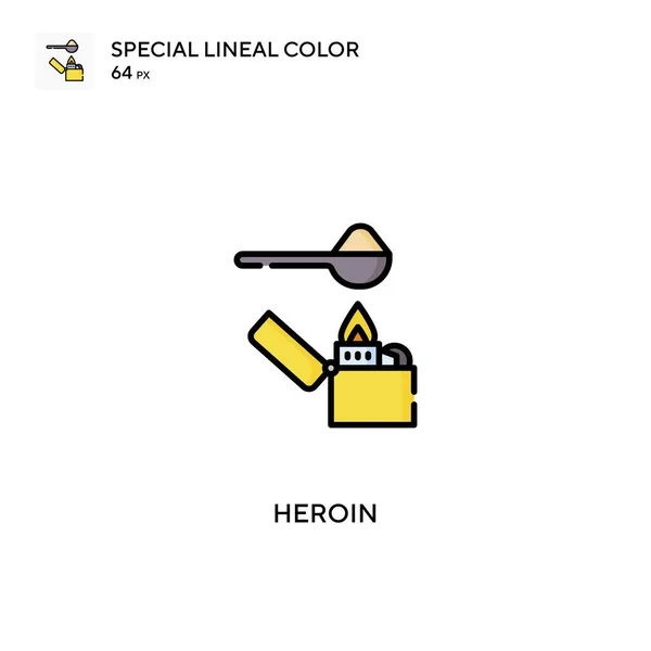 Heroina Specjalna Ikona Wektora Koloru Liniowego Ikony Heroiny Dla Twojego — Wektor stockowy