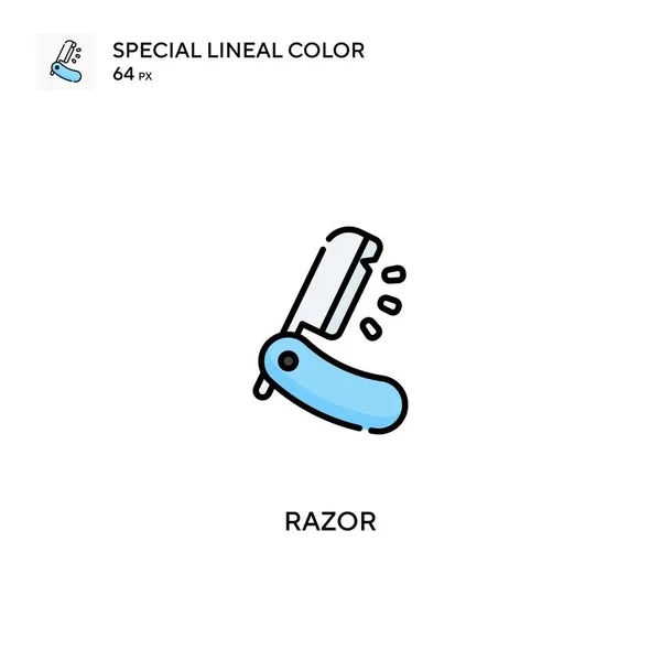 Razor Ειδικό Εικονίδιο Διάνυσμα Χρώματος Lineal Εικονίδια Ξυραφιού Για Την — Διανυσματικό Αρχείο