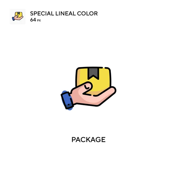 Package Special Lineal Color Vector Icon Package Icons Your Business — Stock Vector