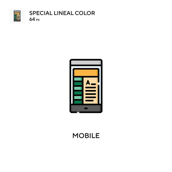 Mobiel Speciaal Lijnkleur Vectoricoon Mobiele Iconen Voor Bedrijfsproject — Stockvector