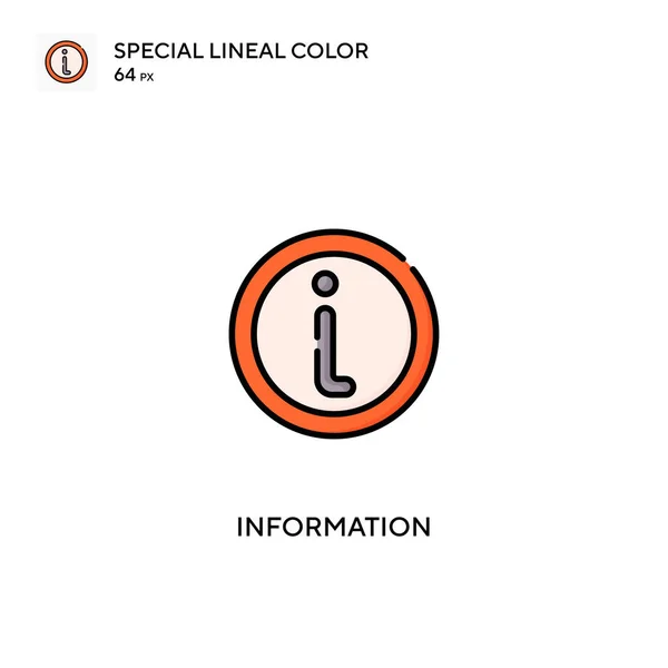 Специальная Иконка Линейного Вектора Цвета Информационные Иконки Вашего Бизнес Проекта — стоковый вектор