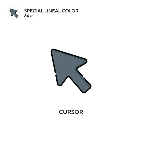 Cursor Különleges Lineáris Szín Vektor Ikon Cursor Ikonok Üzleti Projekt — Stock Vector