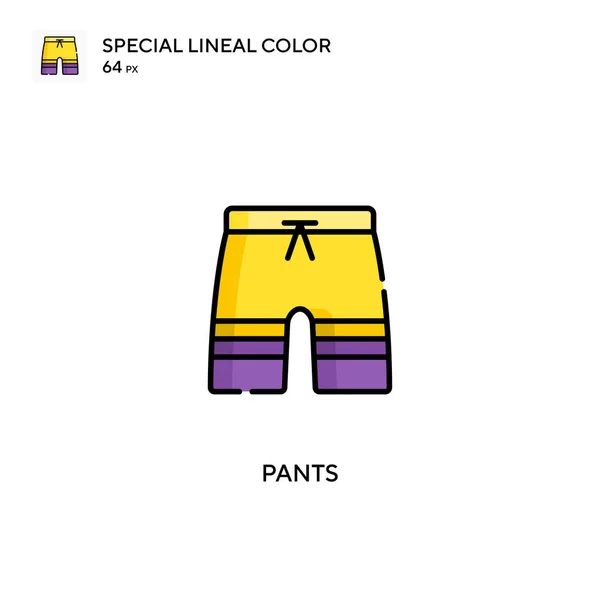 Pantalones Icono Especial Vector Color Lineal Iconos Pantalones Para Proyecto — Vector de stock