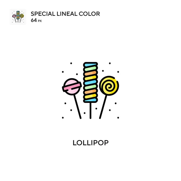 Lollipop Icono Especial Vector Color Lineal Iconos Piruleta Para Proyecto — Archivo Imágenes Vectoriales