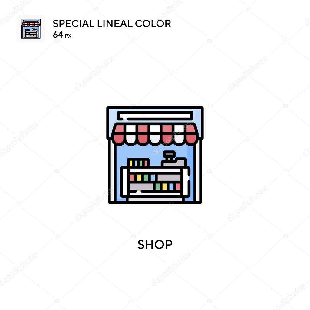 Shop Special lineal color vector icon. Shop icons for your business project