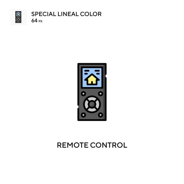 リモートコントロール特殊線型カラーベクトルアイコン ビジネスプロジェクトのリモートコントロールアイコン — ストックベクタ