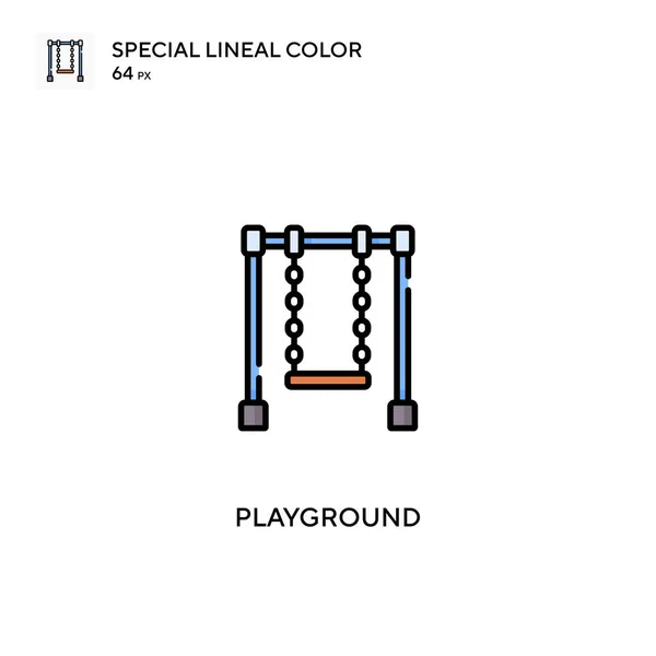 Παιδική Χαρά Ειδική Lineal Χρώμα Διάνυσμα Εικονίδιο Εικονίδια Παιδική Χαρά — Διανυσματικό Αρχείο