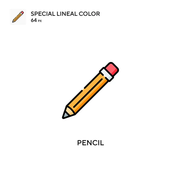 Penna Speciell Linjal Färg Vektor Ikon Penna Ikoner För Ditt — Stock vektor
