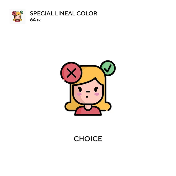 Choice Special Lineal Color Vector Icon Choice Icons Your Business — Stock Vector
