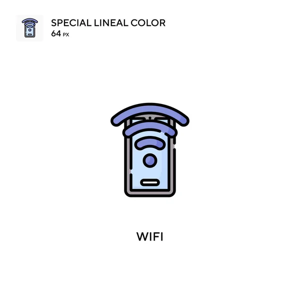 Wifi Special Linjal Färg Vektor Ikon Wifi Ikoner För Ditt — Stock vektor