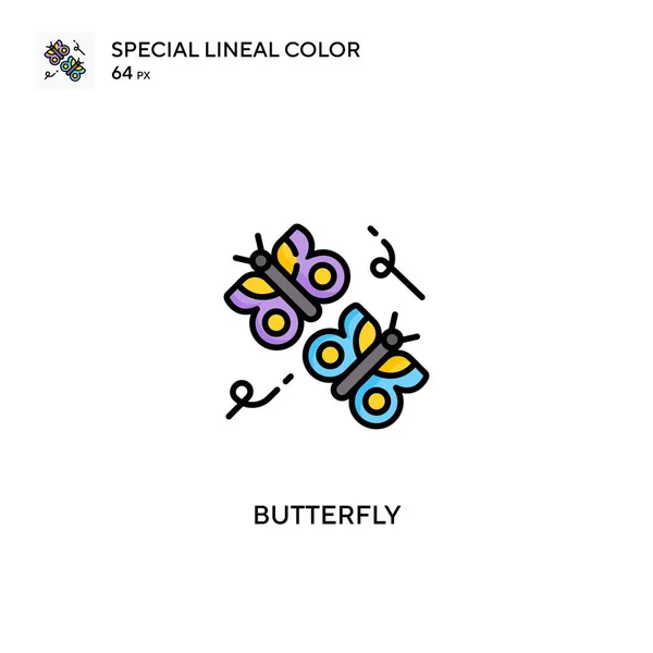 Mariposa Icono Especial Vector Color Lineal Iconos Mariposa Para Proyecto — Archivo Imágenes Vectoriales